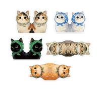 Signets pour chats - Lot de 10 Attache-pages Magnétiques Mignons - Marque-pages Chat à lire - Anniversaire, Noël, diplôme, retraite, étudiants, enseignants, hommes, et femmes