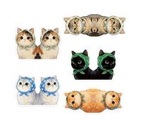 Signets pour chats,Lot de 10 Attache-pages Magnétiques Mignons - Marque-pages Chat Mignons - Pour remise de diplômes, anniversaires, Noël, départ en retraite, les étudiants et les enseignants