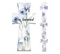 Signets Religieux,Signets Magnétiques Fleuris pour Bible Chrétienne - 4 Pièces Marque-Pages Religieux Pour Élèves - Maison École Église Bureau Cadeau