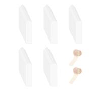 Signets Vierges,100 étiquettes acryliques transparentes avec 2 rouleaux de ruban | Marque-pages de Lecture | pour studio, école, bureau, salle de bain, maison,