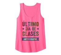 Signez Mes autographes d'apprentissage de l'espagnol pour Le dernier Jour d'école Débardeur