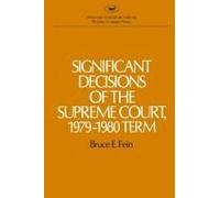 Significant Decisions Of The Supreme Court 1979-80