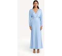 Significant Other Significant Other Aqua Blue Lucile Long Sleeve Maxi Dress Aqua Blue 10