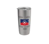 Signification du drapeau juin Gobelet isotherme en acier inoxydable double paroi