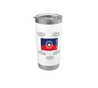 Signification du drapeau juin Gobelet isotherme en acier inoxydable double paroi