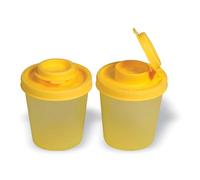 Signoraware Lot de 2 salières et poivrières en forme de lutin 90 ml Idéal pour la voiture, le bureau, le camping et les déplacements - Lot de 2 salières et épices Jaune 90 ml