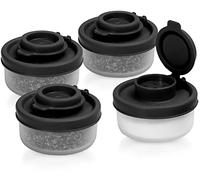 SIGNORAWARE Lot de 4 salières et poivrières étanches boîtes à déjeuner voyage cuisine pique-nique extérieur