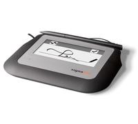 signotec Sigma Bloc de signature avec écran LCD monochrome de 4" avec rétroéclairage, capteur stylo haute résolution, 1024 niveaux de pression, taux d'échantillonnage 500 Hz, cryptage RSA, port USB