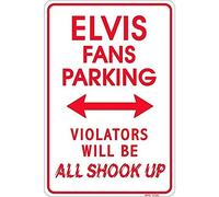 Signs 4 Fun SPSE Elvis Shook Up Petit Panneau de stationnement