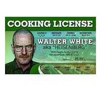 Signs 4 Fun Walter White de Licence de Pilote, l'fantaisie Pilotes Licence, Format Carte de crédit