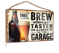 Signs And Plaques Brew Always Taster In The Garage. Pool Stuff Pool Stuff Pool Stuff(23 x 35 cm)