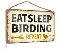 Signs And Plaques Eats Sleep Birding Repeat. Pool Stuff Pool Stuff(23 x 35 cm)
