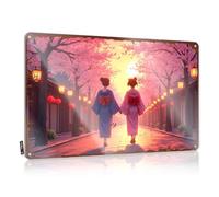 Signs For Bedroom Door Cherry Blossom Path: Two Women In Traditional Kimonos Walking Han Tin Sign Man Cave Sign Garage Sign Funny (20 x 30 cm)