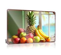 Signs For Bedroom Door Fresh Tropical Fruits By The Ocean Window Sign Man Cave Tin Sign Fun (30 x 40 cm)