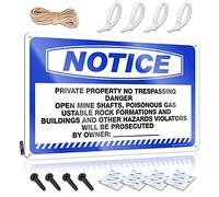 Signs For Bedroom Door Notice Private Property No Trespassing Danger Open Tin Sign Metal Beer Signs for Men Vintage (20 x 30 cm)