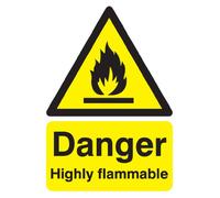 Signs Labels FHA13051R &Danger Highly Flammable de Panneau
