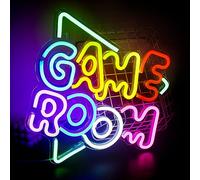 SIGNSHIP Neon LED Game Room vert salle de jeux néon logo LED néon décoration murale USB Powered cool lettres colorées logo chambre Art Déco mur salle de jeux salon Bar décoration cadeau garçon