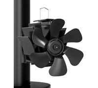 Signstek Ventilateur de cheminée magnétique sans électricité - Silencieux - Avec 6 lames - Pour cheminée, cheminée, poêle, bois, tuyau de poêle