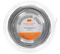 SIGNUM PRO Poly Mega Force Bobine Cordage de Tennis Gris 1,29 mm x 200 m