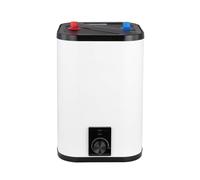 SIGO - Chauffe-eau instantané 230 V, chauffe-eau électronique compact, bureau, atelier, maison de vacances, magasin, locaux de services - Raccordement supérieur, 20 l, 2000 W - NAPOLI blanc