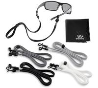 SIGONNA Sangles de support de lunettes - 4 cordons de lunettes de qualité supérieure pour homme - Chaîne d'accessoires de lunettes de vue pour femme - Cordon autour du cou - 4 cordons