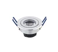Sigor Argent Projecteur encastré LED aluminium brossé - 5 W - dim to warm