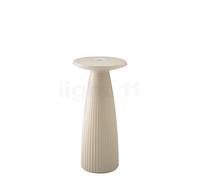 Sigor Nuflair lampe, vase à fleurs, sans fil, rechargeable - beige dune