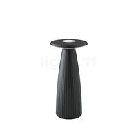 Sigor Nuflair lampe, vase à fleurs, sans fil, rechargeable - noir nuit