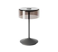 SIGOR Numotion - Lampe de table LED à intensité variable pour l'intérieur et l'extérieur - IP54 - Protection contre les éclaboussures - Hauteur : 26,5 cm - Rechargeable avec Easy Connect - Durée