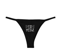 SIGOYI String et bikini grande taille pour femme, imprimé drôle, sous-vêtement extensible et doux, taille haute - - L