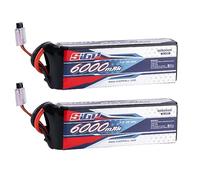 SIGP 3S 11.1V Lipo Battery 6000mAh 100C Soft Case with Deans T Plug for RC Car Truck Boat Vehicles Tank Buggy Racing Hobby 2 Packs