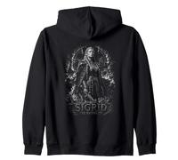 Sigrid, la hautaine guerrière du Bouclier Viking Sweat à Capuche