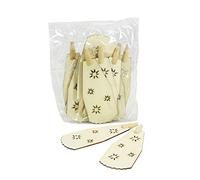 Sigro 12 pièces Pyramides Lames Laser, 12 x 4.5 cm, Beige