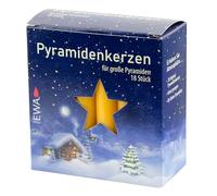 Sigro Bougies Pyramides, en Cire, Cire, Naturel, 1.8 x 1.8 x 10.5 cm