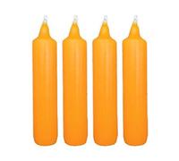 SIGRO Lot de 12 Bougies de l'Avent, 4 pièces, 23 x 105 mm, Cire, Jaune, Taille Unique