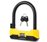 SIGTUNA Antivol Vélo à Code, 18 mm Robuste Antivol de Vélo et Support, 3 Clés de Haute Sécurité pour Vélo de Route, Vélo Pliant, Moto