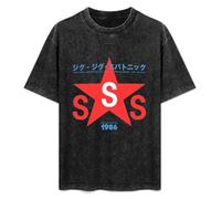 Sigue Sigue Sputnik 1986 Unisex T-Shirt Graphic Top Printed Tee Mens Black Shirt 3XL