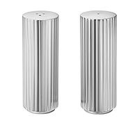 Sigvard Bernadotte Georg Jensen Salière et poivrière en acier inoxydable poli Miroir 18/8
