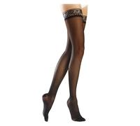 Sigvaris Essentiel Semi-Transparent Bas Auto-Fixants Classe 2 Normal Taille M Noir