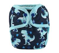 Sigzagor Couvre-couche pour bébé - Taille unique - 4,5 kg à 16,3 kg - Dinosaures bleus