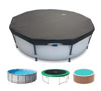 SIHAIAN Bâche de piscine ronde de 2,4 m avec drainage automatique pour piscine hors sol, installation facile, housse de protection ronde, idéale pour piscine solaire hydrophile et anti-poussière