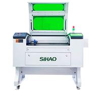 Sihao Machine de gravure laser Co2 100 W 700 x 500 mm Laser Cutter Co2 Outil de gravure Machine à tracer 220 V Europlug Ruida USB pour papier/plastique/cuir/verre/céramique/résine/bambou/bois, etc.