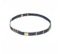 SIHAOYY Bracelets élastiques Vintage en Perles Tila pour Femmes, Bijoux Tendance et colorés, Arc-en-Ciel, Perles Miyuki Tila, à Faire soi-même