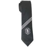 SIHIR DUKKANI Cravate Mercredi Logo Nevermore Noire