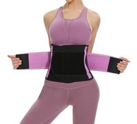 SIHOHAN Ceinture d'entraînement pour le dos, ceinture amincissante pour femme, avec double ventre réglable pour entraînement de fitness, unisexe, violet, S