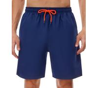 SIHOHAN Maillot de Bain pour Homme - Short de Bain à séchage Rapide pour Hommes Respirant, avec Doublure en Maille et Cordon réglable, imperméable, Bleu Marine, M