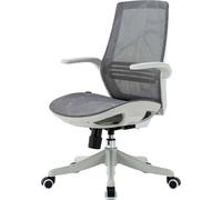 SIHOO chaise de bureau dossier ergonomique en forme de S gris