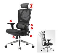 chaise de bureau SIHOO ergonomique soutien lombaire mesh noir
