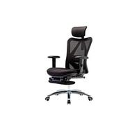 SIHOO chaise de bureau ergonomique charge maximale 150kg avec repose-pieds noir