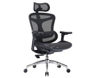 SIHOO Doro C300 Chaise Bureau Ergonomique, Support Lombaire Dynamique, Noir | Accoudoirs 3D Ultra Doux, Dossier Inclinable et Réglable (Hauteur), Siège Pivotant, Grande Assise, Adapté au Télétravail